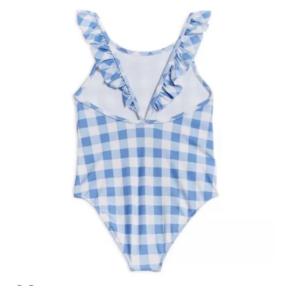 NWT Polo Ralph Lauren Girls' Gingham Check Swimsuit - $60 - Picture 2 of 2